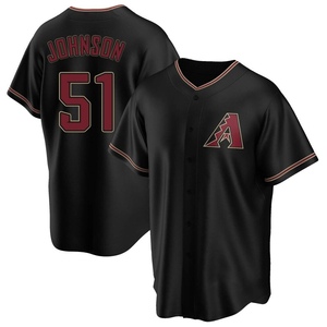 Men's Randy Johnson Arizona Diamondbacks Replica Black Alternate Jersey