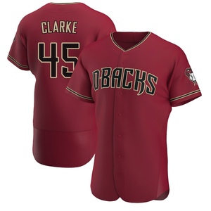 Men's Taylor Clarke Arizona Diamondbacks Authentic Crimson Alternate Jersey