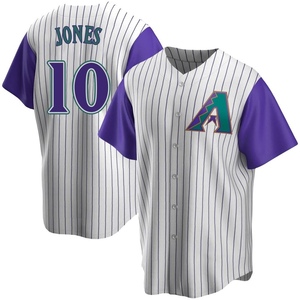 Youth Adam Jones Arizona Diamondbacks Replica Purple Cream/ Alternate Cooperstown Collection Jersey