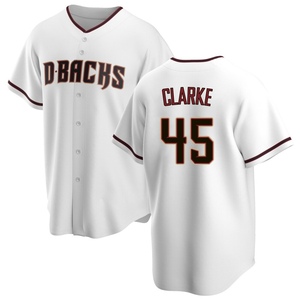 Youth Taylor Clarke Arizona Diamondbacks Replica White Home Jersey